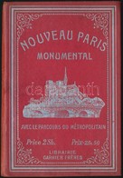 Cca 1920 Párizs Illusztrált Műemléki Térképe Ezüstözött Egészvászon Kötésben - Autres & Non Classés