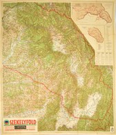 1942 Székelyföld, Kiadja: M. Kir. Térképészeti Intézet, 100×84 Cm - Andere & Zonder Classificatie