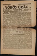 1919 A Vörös Újság 6. évf. 143. Lapszáma (júl. 25.), Számos érdekes Hírrel - Unclassified