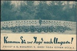 Cca 1930 'Jöjjön Vadászni Magyarországra' - Német Nyelvű Idegenforgalmi Propaganda Füzet, Képekkel, Külön Taxirendelési  - Unclassified