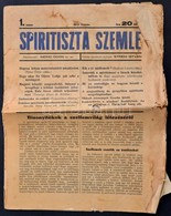 1935 A Spiritiszta Szemle 1. Száma, Szakadásokkal - Non Classés