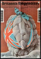 1982 Britannia Gyógyintézet, Színes Angol Filmszatíra Plakát, Hajtott, 60×40 Cm - Andere & Zonder Classificatie