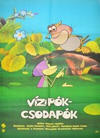1983 Vízipók-csodapók, Magyar Rajzfilm Plakát, Hajtott, 80×56 Cm - Otros & Sin Clasificación
