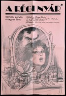 1969 A Régi Nyár, MOKÉP Filmplakát, Szereplők: Latinovits Zoltán, Ruttkai Éva, Hajtott, 60×40 Cm - Sonstige & Ohne Zuordnung