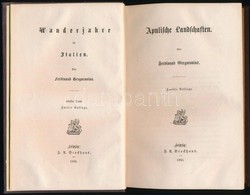 Ferdinand Gregorovics: Apulische Landschaften. Wanderjahre In Italien. V. Leipzig,1880, Brockhaus, VII+2+295 P. Német Ny - Zonder Classificatie