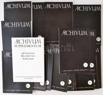 Archívum 1-17.+Archívum Supplementum Ad Honorem Béla Kovács Dedicatum. Szerk.: Kovács Béla, Bán Péter, Á. Varga László,  - Sin Clasificación