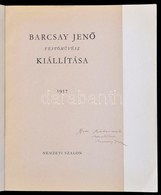 Barcsay Jenő Dedikált Kiállítási Katalógusa. 1957. Nemzeti Szalon. - Unclassified