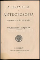 Dr. Wolkenberg Alajos: A Teozófia és Antropozófia Ismertetése és Bírálata. Szent István Könyvek 2. Sz. Bp.,1923, Szent I - Non Classificati