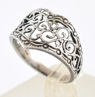 Ezüst(Ag) áttört Filigrán Gyűrű, Jelzett, Méret: 53, Nettó: 2,8 G - Other & Unclassified
