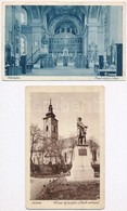 ** * 10 Db RÉGI Magyar Városképes Lap Templomokkal / 10 Pre-1945 Hungarian Town-view Postcards With Churches - Sin Clasificación