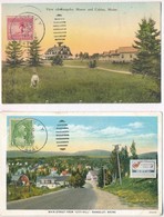 * 10 Db Régi Amerikai Városképes Lap / 10 Pre-1945 American Town-view Postcards; United States Of America (USA) - Unclassified