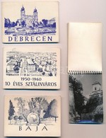 ** 14 Db MODERN Kisméretű Magyar Városképes Leporello: Sztálinváros, Esztergom, Békéscsaba, Badacsony... / 14 Modern Sma - Unclassified