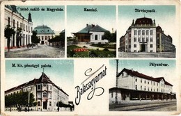 T2/T3 1931 Balassagyarmat, Casino Szálloda és Megyeház, Kaszinó, Törvényszék, M. Kir. Pénzügyi Palota, Pályaudvar, Vasút - Zonder Classificatie