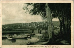 * T3/T4 1927 Balatonalmádi, Csónakkikötő (ázott / Wet Damage) - Ohne Zuordnung