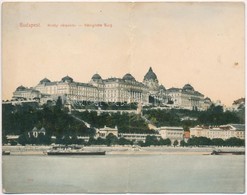 * T2/T3 Budapest I. Királyi Várpalota. Kinyitható Panorámalap, Taussig A. / Foldable Panoramacard - Non Classés