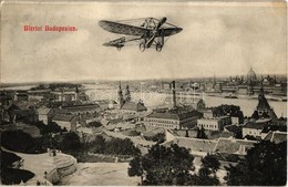 * T3/T4 1909 Budapest I. Bleriot Repülőgépe A Krisztinaváros Felett  (Rb) - Non Classés