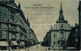 T2 1905 Budapest V. Kossuth Lajos Utca, Templom, Spitzné Nemzeti Szalon Képkiállítása, Kováry Bank és Váltó üzlet - Zonder Classificatie