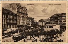 T2 1916 Budapest VIII. Kálvin (Calvin) Tér, 35-ös, 57-es és 7-es Villamosok, Takarékpénztár, Az Egykori Báthory Kávéház  - Zonder Classificatie