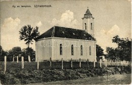 T2/T3 1931 Újmalomsok (Malomsok), Evangélikus Templom. Kiadja A Hangya Szövetkezet (EK) - Non Classés