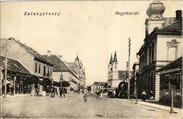 T2 1924 Zalaegerszeg, Megyeház Tér, Farkas J., Komlós M. üzlete - Non Classés