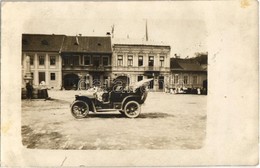 * T2 1909 Abrudbánya, Abrud;  Fő Tér, Rosenberg Gyula Országgyűlési Képviselő Automobilja / Automobile Of Gyula Rosenber - Unclassified