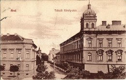 T3 1911 Arad,  Tabajdi Károly Utca, Berta Testvérek üzlete / Street View With Shop (fa) - Ohne Zuordnung