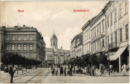 T2 1911 Arad,  Szabadság Tér, P. János üzlete, Piaci árusok / Square, Shops, Market Vendors - Non Classés