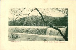 T3 1914 Boksánbánya, Németbogsán, Bocsa; Bründl Vízesés. W. L. Bp. 116. / Bründl Wasserfall / Waterfall (ragasztónyom /  - Non Classés