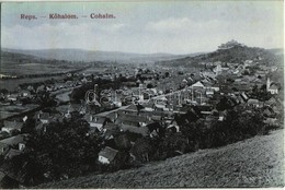 T3 Kőhalom, Reps, Rupea, Cohalm; Látkép A Várral. Kasper & Kellner Kiadása / General View With The Castle  (szakadás / T - Non Classés