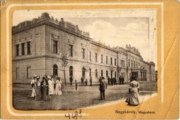 T3/T4 1913 Nagykároly, Carei; Megyeháza. Kiadja Csókás László / County Hall. Art Nouveau Frame (EB) - Unclassified