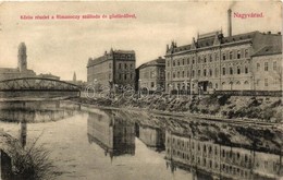 T2/T3 Nagyvárad, Oradea; Körös Részlet, Rimanóczy Szálloda, Gőzfürdő, Rigler Rt. Kiadása / Riverside, Hotel Rimanóczy, S - Unclassified