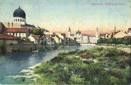 T2/T3 Nagyvárad, Oradea; Körös Parti Részlet, Zsinagóga / Cris Riverbank, Synagogue  (EK) - Zonder Classificatie