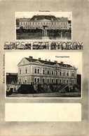 T2 Sepsiszentgyörgy, Sfantu Gheorghe; Fiú árvaház, Vármegyeháza; Virágos Mozaiklap, Kiadja Benkő M. / Boy Orpahange, Cou - Non Classés