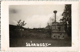 T2/T3 1941 Szárhegy, Gyergyószárhegy, Giurgeu-Sarheghi, Lazarea; Gróf Lázár Kastély Romjai, Gólyafészek / Castle Ruins,  - Non Classés