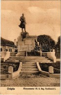 T2 Szászváros, Broos, Orastie; I. Ferdinánd Király Szobra / Monumentul M.S. Reg. Ferinand I. / Statue Of Ferdinand I Of  - Non Classés