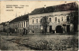 T2/T3 Szászváros, Broos, Orastie; Vásár Utca / Marktgasse / Street View (EK) - Unclassified