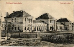 T2/T3 Szatmárnémeti, Szatmár, Satu Mare; Vasúti Pályaudvar, Vasútállomás / Bahnhof / Railway Station (fa) - Non Classés