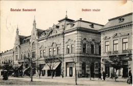 T2/T3 1908 Szatmárnémeti, Szatmár, Satu Mare; Deák Tér, Lengyel Imre, Mertz István, Halász Mór üzlete. Kiadja Lövy M. /  - Non Classés