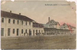 T4 1910 Székelykocsárd, Kocsárd, Lunca Muresului; Vasútállomás épülete / Bahnhof / Railway Station (sérült / Damaged) - Non Classés