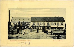 T2/T3 1917 Szinérváralja, Seini; Korona Szálloda, Piaci árusok, Fried S. üzlete. W. L. Bp. 6016. / Hotel, Market Vendors - Non Classés