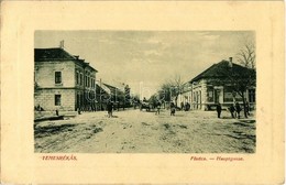 * T2 Temesrékas, Rékás, Recas; Fő Utca. W. L. Bp. 6734. / Main Street - Zonder Classificatie