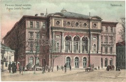 T2 1910 Temesvár, Timisoara; Ferencz József Színház, Kispiac / Theatre, Small Market - Zonder Classificatie