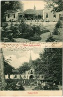 T2 1907 Tenke, Tinca; Fürdő Vendéglő, Park. Kiadja Gelb Márton / Spa, Bathing House, Restaurant, Park - Non Classés