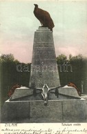 T2 Zilah, Zalau; Tuhutum Emlék (A Magyarok érkezésének Emlékére, Rovásírással). Kiadja Terge József / Monument With Old  - Zonder Classificatie