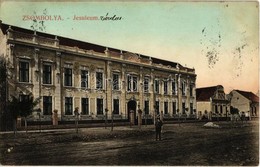 T2/T3 1909 Zsombolya, Jimbolia; Jesuleum Zárda Iskola / Priory School (EK) - Non Classés