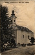 * T2/T3 1927 Egyházkarcsa, Kostolné Kracany; Római Katolikus Templom. Brunner Adolf Fényképész / Church  (EK) - Non Classés