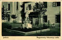T2/T3 1939 Galánta, Galanta; Magyarország Védasszonya Szobor / Patrona Hungariae Statue (fa) - Ohne Zuordnung