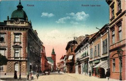 ** T2 Kassa, Kosice; Kossuth Lajos Utca, Ruha Festöde, üzletek / Street View, Shops - Non Classés