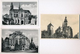 Kassa, Kosice; 5 Db Régi Képeslap '1938 Kassa Visszatért' Emlékbélyegzéssel / 5 Postcards With '1938 Kassa Visszatért' S - Zonder Classificatie