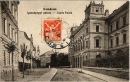 T2 Komárom, Komárnó; Igazságügyi Palota, Utca / Palace Of Justice, Street. TCV Card - Non Classés